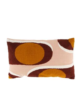 Cushion rectangular tufted pattern cotton 50x30x8cm