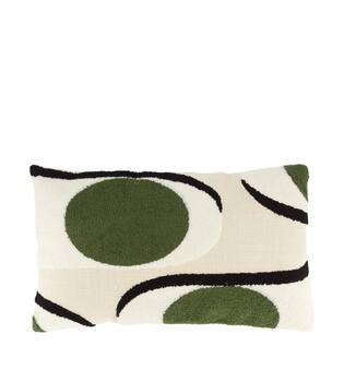 Cushion rectangular tufted pattern cotton 50x30x8cm