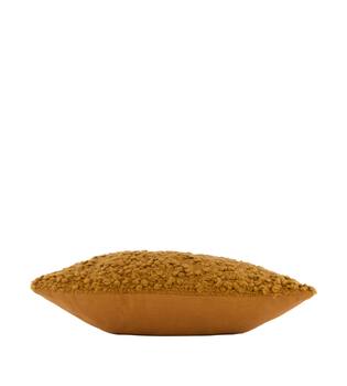Cushion square boucle polyester 45x45x8cm - Orange