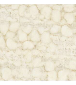 Cushion square boucle polyester 45x45x8cm - White