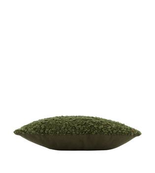 Cushion square boucle polyester 45x45x8cm - Green