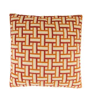 Cushion square cotton 45x45x8cm - Orange