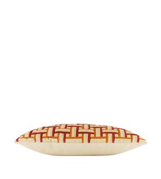 Cushion square cotton 45x45x8cm - Orange
