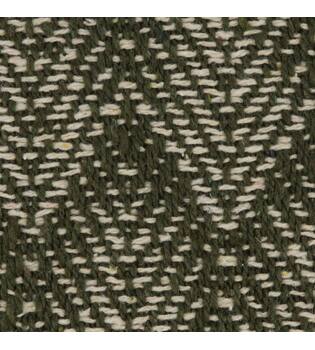 Cushion square leaf print cotton 45x45x8cm - Green