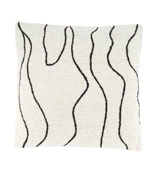 Cushion square embroidery chenille cotton 45x45x8cm