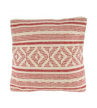 Cushion square cotton 45x45x8cm - Red