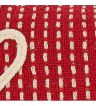 Cushion rectangular love cotton 50x30x8cm - Red