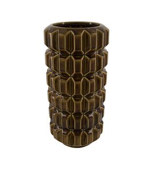 Vase ceramic 20x20x41cm - Brown