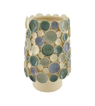 Vase ceramic 23x23x35.5cm - White
