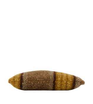 Cushion rectangular teddy polyester 50x30x8cm - Brown