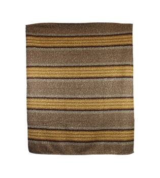 Plaid rectangular teddy polyester 125x150x0.5cm - Brown