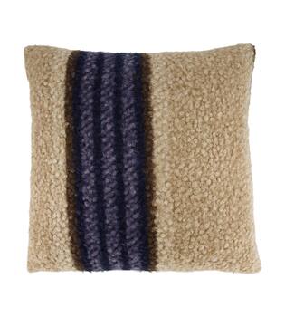 Cushion square teddy polyester 45x45x8cm - Blue