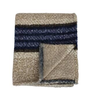 Plaid rectangular teddy polyester 125x150x0.5cm - Blue