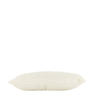 Cushion rectangular chenille polyester 50x30x8cm - White