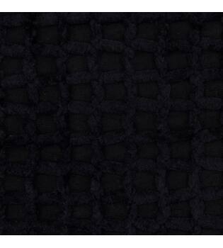 Cushion square chenille polyester 45x45x8cm - Black