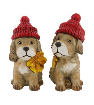 Figurine dog ceramic 11x13.5x19.5cm  - Brown
