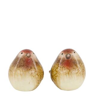 Figurine bird ceramic 7x9.5x8cm  - Brown