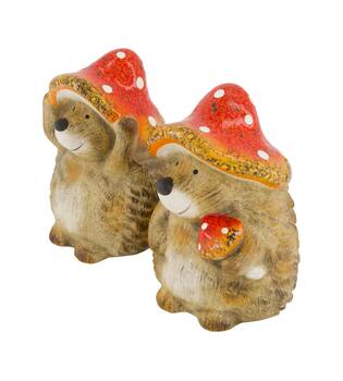 Figurine hedgehog ceramic 13x12.5x18cm  - Brown
