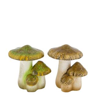 Mushroom ceramic 11x9.5x12cm  - Green