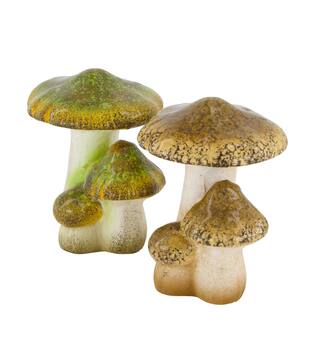 Mushroom ceramic 11x9.5x12cm  - Green
