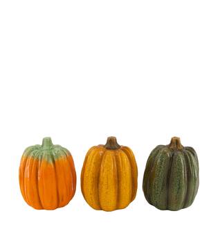 Pumpkin ceramic 13.5x13.5x17cm  - Multi