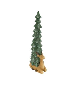 Figurine reindeer tree magnesium 24x15.5x61cm - Multi