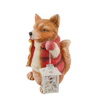 Figurine fox magnesium 23x22.5x34cm - Multi