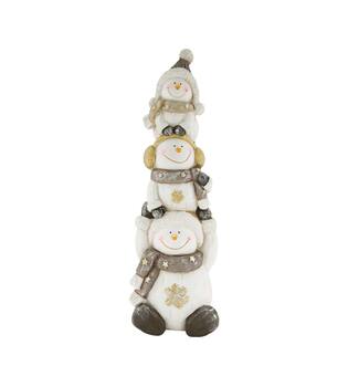 Figurine snowman magnesium 21x19.5x65cm - Multi