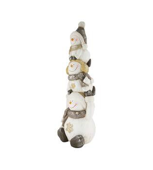 Figurine snowman magnesium 21x19.5x65cm - Multi