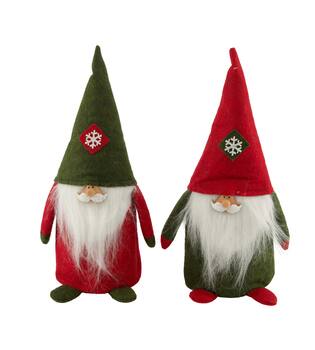 Figurine santa fabric 18x11x35cm C/2