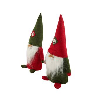 Figurine santa fabric 18x11x35cm C/2