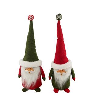 Figurine santa fabric 18x13x50cm C/2