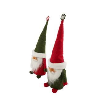 Figurine santa fabric 18x13x50cm C/2
