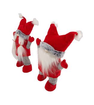 Figurine gnome fabric 26x10x35cm - Red