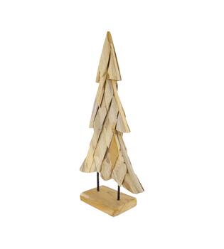 Statue tree teak wood 32x12x58cm