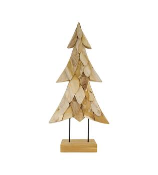 Statue tree teak wood 38x14x78cm