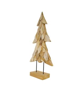 Statue tree teak wood 38x14x78cm