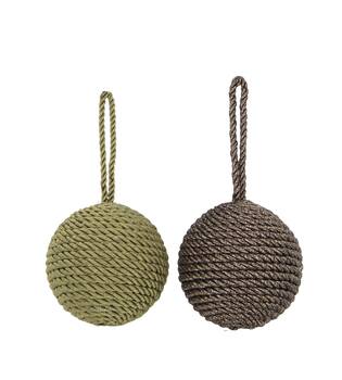Bauble fabric 8x8x8cm C/2