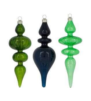 Hanger icicle glass 6x6x18cm  - Multi