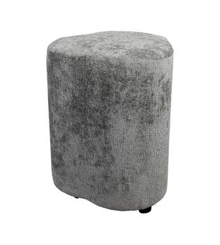Pouf organic poplar wood fabric 38x38x48cm