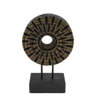 Statue round paulownia wood 18x9x28cm
