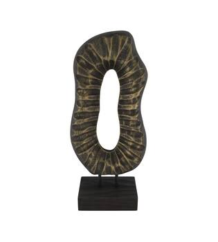 Statue organic paulownia wood 16x9x38cm