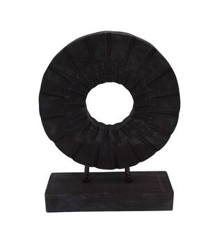Statue round paulownia wood 28x9x38cm