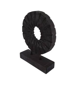 Statue round paulownia wood 28x9x38cm