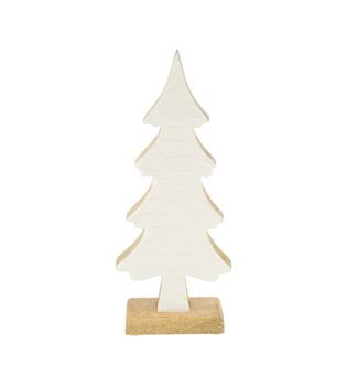 Statue tree mango wood 12x5x28cm - Natural