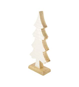Statue tree mango wood 12x5x28cm - Natural