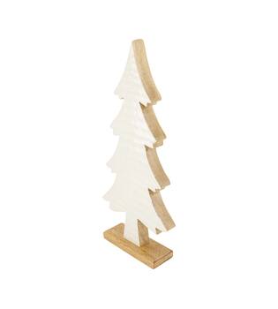 Statue tree mango wood 16.5x5x38cm - Natural