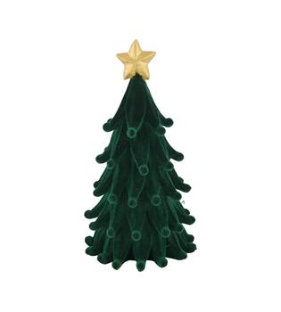 Statue tree polyresin 10.5x10.5x20cm - Green