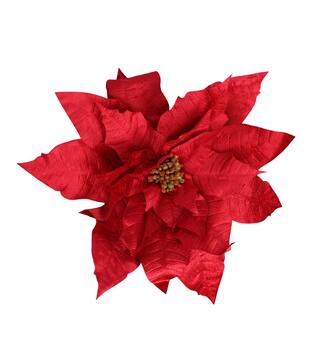 Flower velvet poinsettia artificial 70x70x24cm