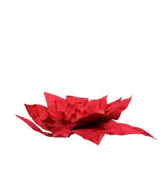 Flower velvet poinsettia artificial 70x70x24cm